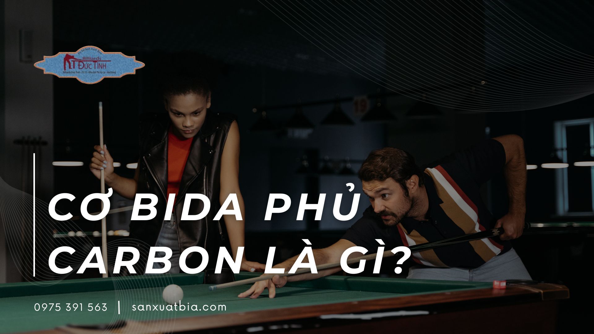 Cơ bida phủ carbon là gì?